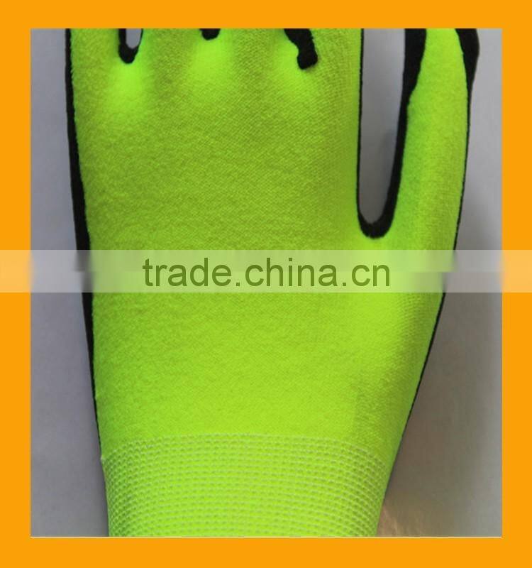 Cheap Sandy Nitrile Palm Oil-resistant Working Gloves