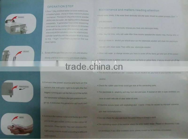 acrylic polishing flame gun machine