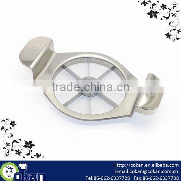 New design apple slicer fruit cutter stainless steel apple cutter CK-KT455
