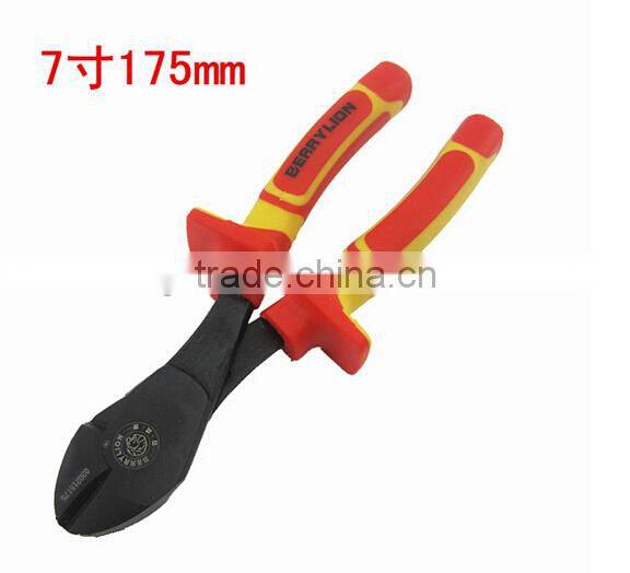 Berrylion tools 1000V VDE 7'' diagonal cutter pliers with plastic handle