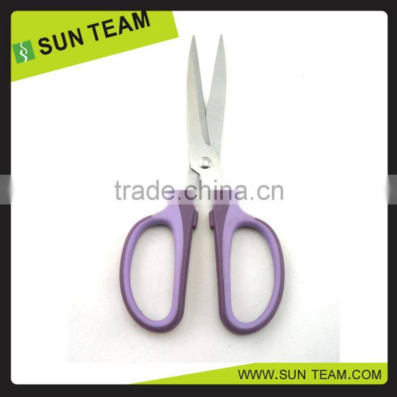 SC215B New style soft grip handle stationery office scissors