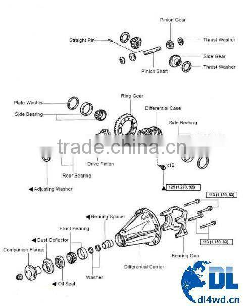 DL4WD 4wd accessories air locker for Toyota Mitsubishi Jeep Nissan Land Rover