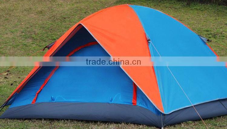 outdoor camping double layer 3-4 person family water proof tent