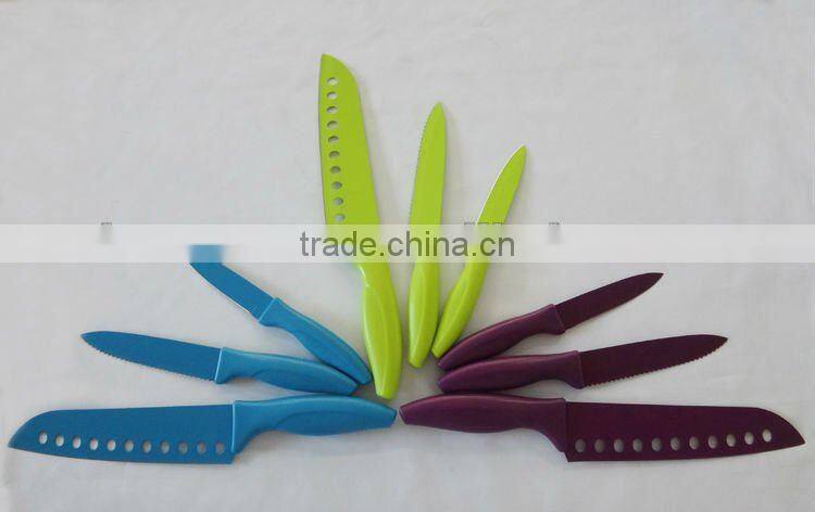 3pcs Ilaflon knife set with ABS handle