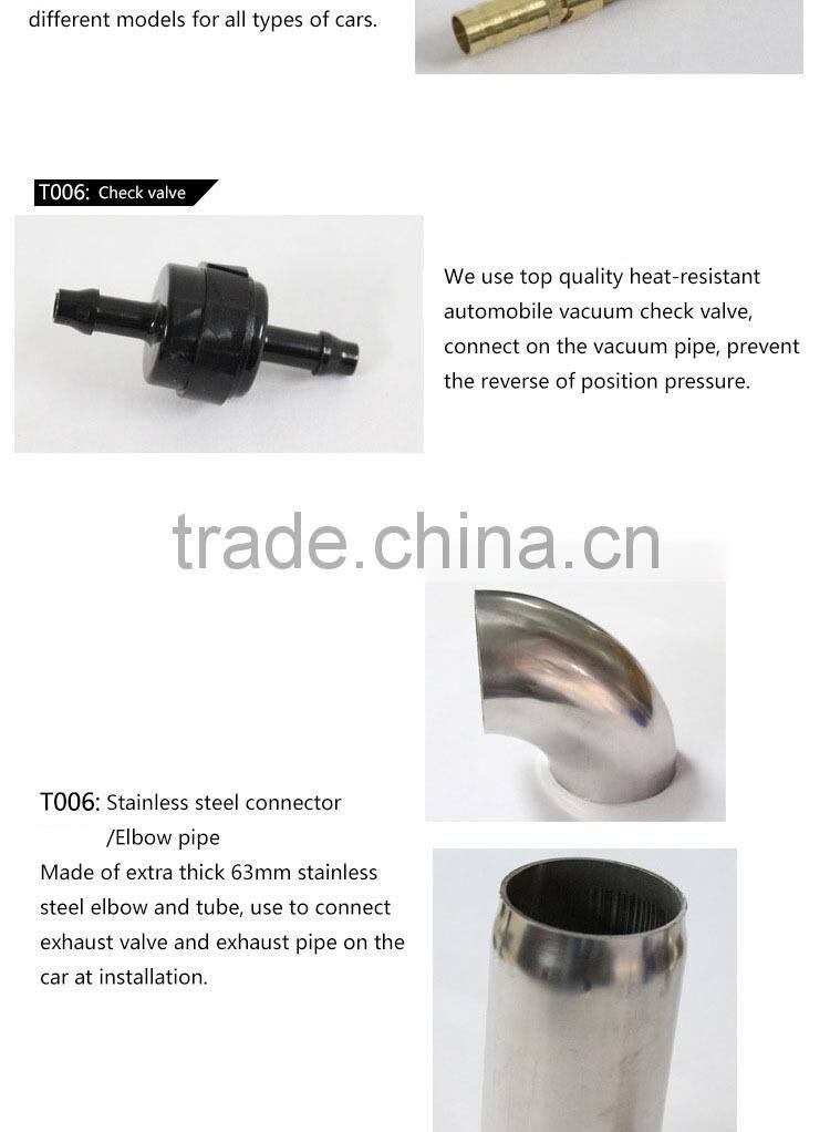 Exhaust Valve - adjust sound of exhaust system, DIY parts