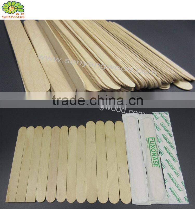 birch wood makeup and medical use tongue depressor