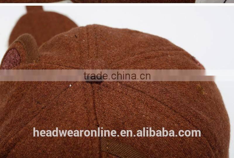 Winter Woolen Bear Style Baby Earflap Cap