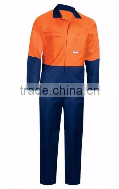 customized manufacture Fire Retardant Industrial Ultrasoft workwear uniform Reflective Tape overalls