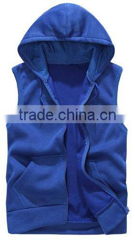 2016 Mens Sleeveless Hoodies Fashion Casual Sports Sweatshirt
