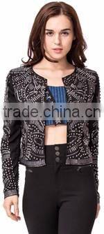 Domin fashion latest beading style women coat