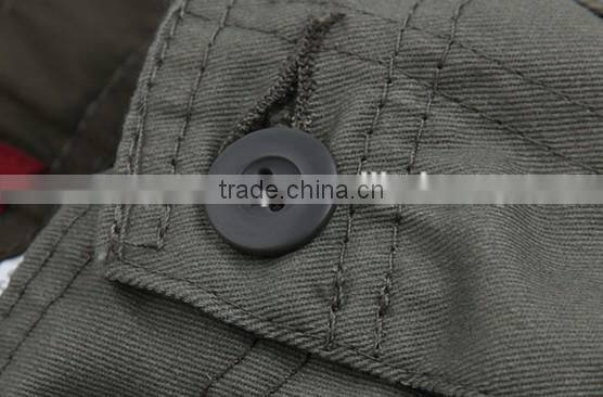 Vintage military army cargo shorts in slim fit