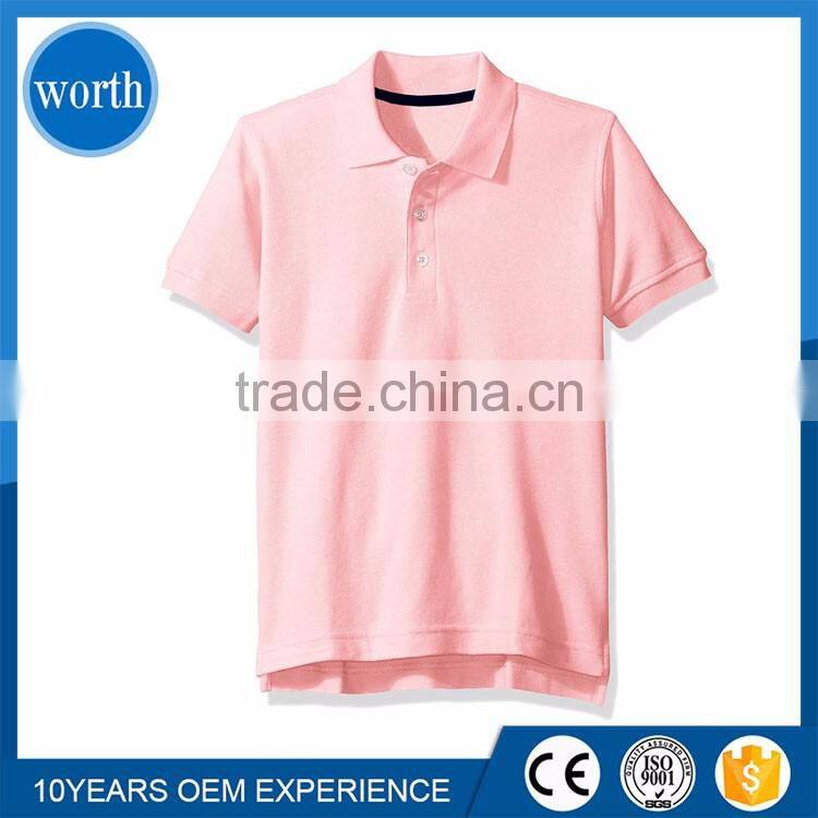 Polo T Shirt White for Man OEM Service with Your Customized Logo
