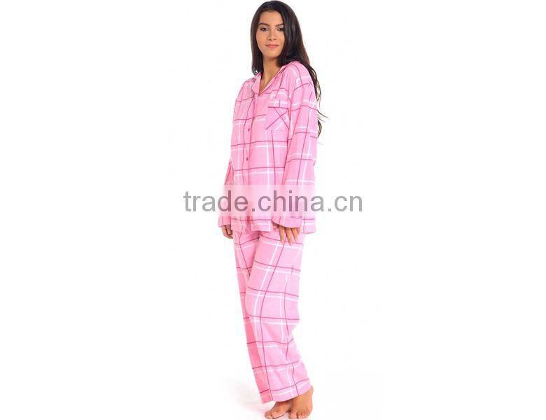 Sexy 100% Fleece Check ladies winter nighty