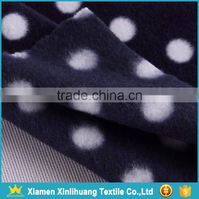Custom Printed 100% Polyester Reversible Polar Fleece Fabric