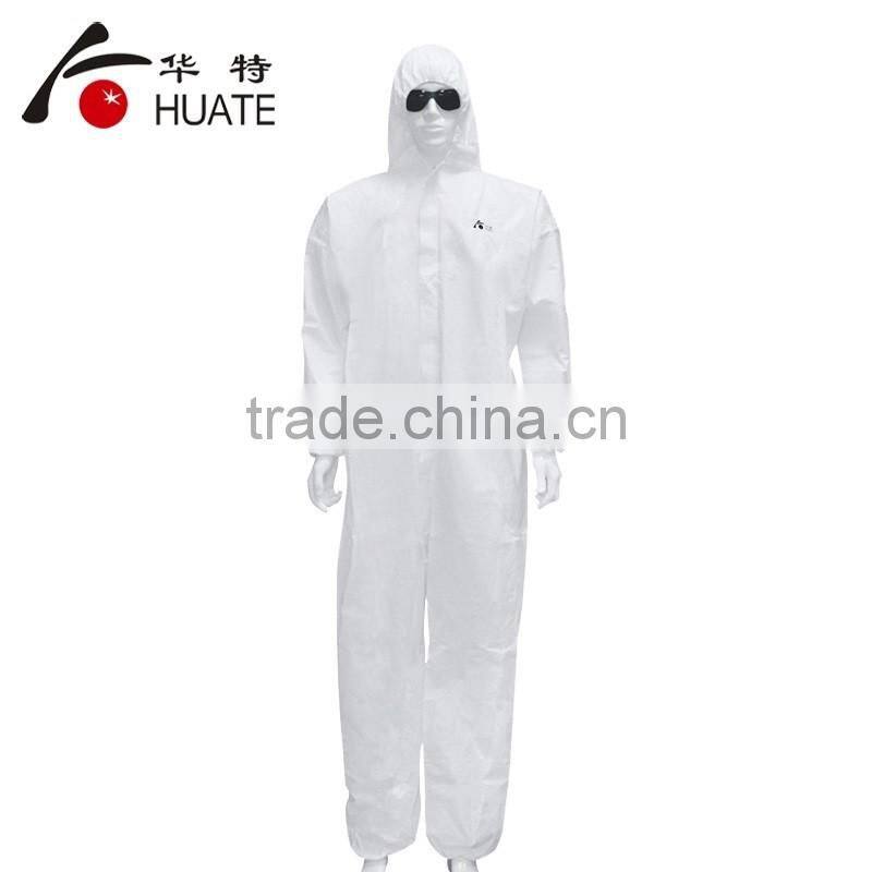 Disposable lightweight chemical resistant coverall