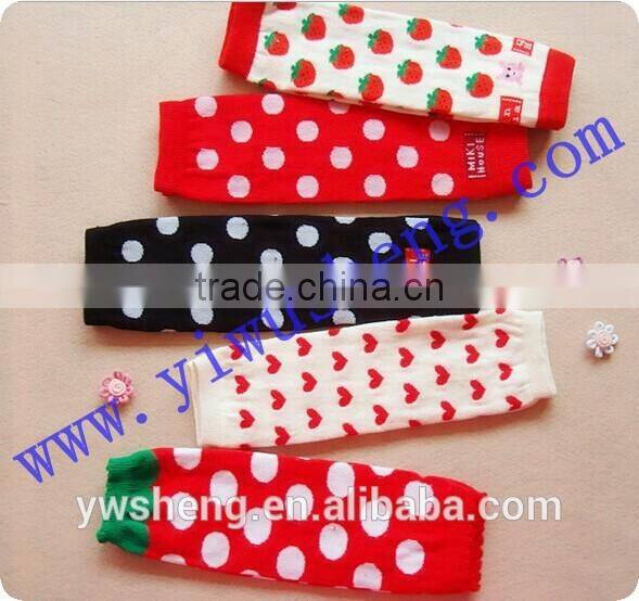Cheap strawberry children leg warmer,polka dots baby leg warmer