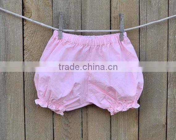 Wholesale Plain Baby Clothes Solid Color Baby Leggings Summer Children Girls Bubble Ruffle Hot Shorts