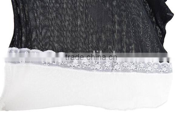 Women blockcolor batwing sleeve seamless knit pullover