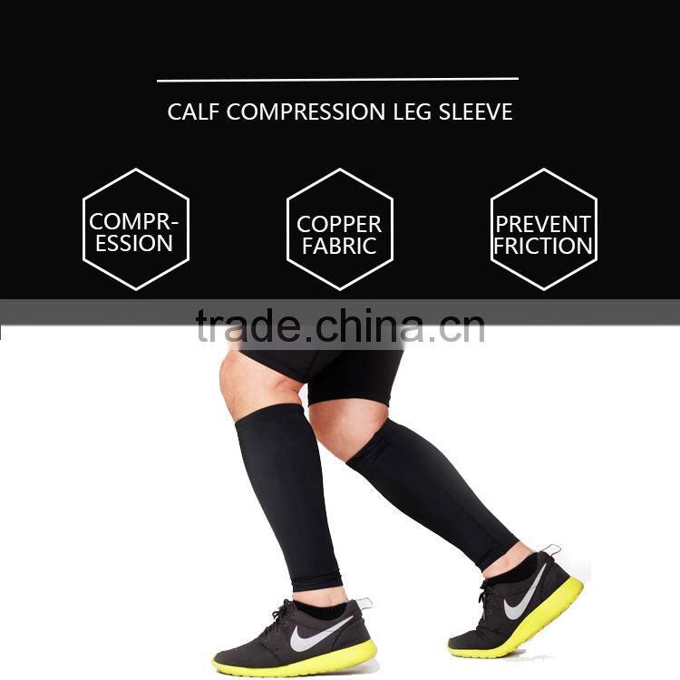 elastic compression running sports calf sleeves brace