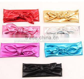 Leather bow hair accessories