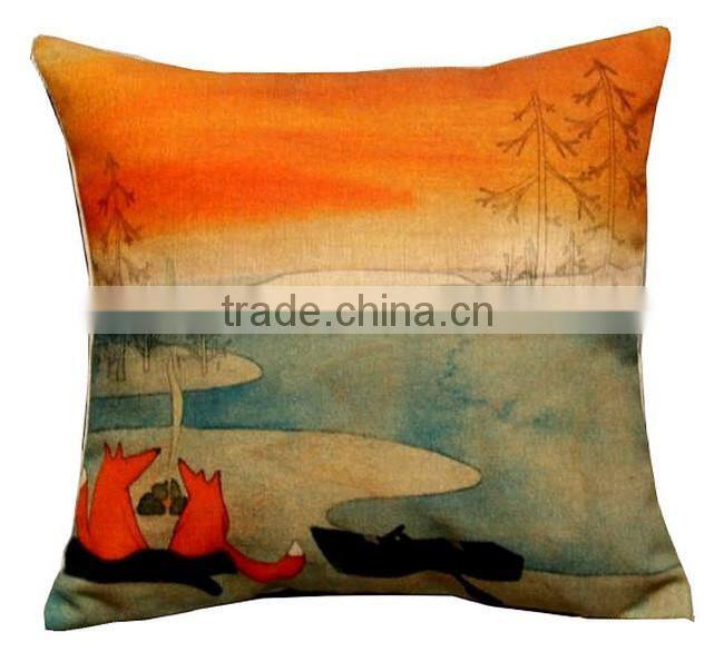 Alibaba china printing custom wholesale decorative throw pillow cover