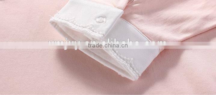 Women sweet pink knitting piece before printing the waist rope bat sleeve dress