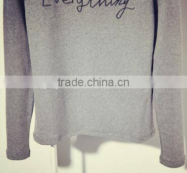 wholesale charming women long sleeve print t-shirt