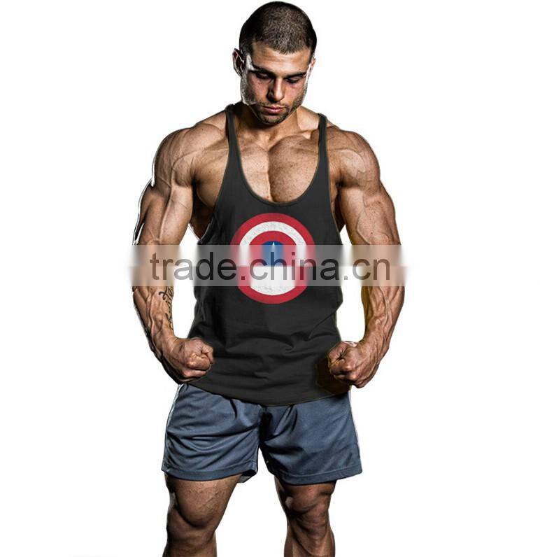 Gym Stringer Tank Top Men Bodybuilding Clothing and Fitness Mens Sleeveless Shirt Sports Vests Cotton Singlets Muscle Tops