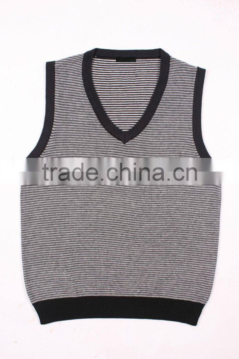 Dark-grey Fashion Sweater Vest For Men Cheap