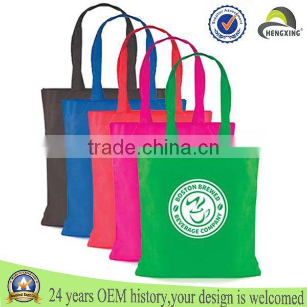 Low price custom made printed travel tote top quality non-woven bag wholesale