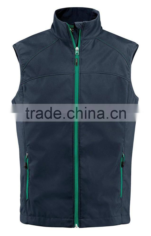Cheap OEM breathable sleeveless lightweight softshell running vest men