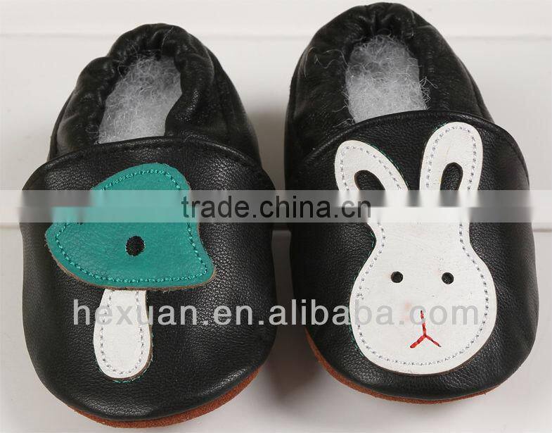 animal pattern pure leather shoes for baby, young kids leather shoes