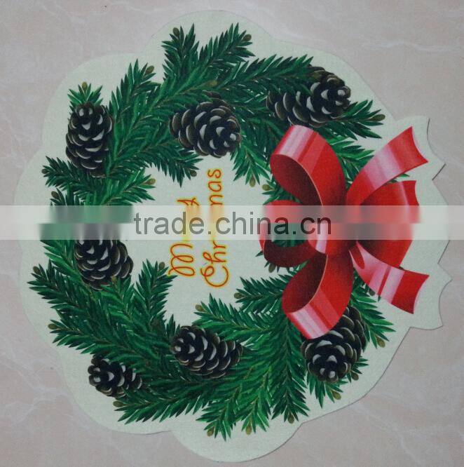 design printed felt mat