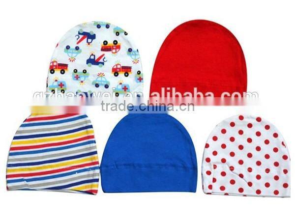 muti colors 100% cotton baby hat kids beanie hat