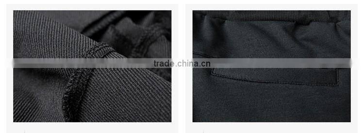 wholesale 100% cotton men jogger sweatpants blank/custom plain jogger pants/mens jogger pants with zipper details p-24