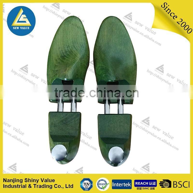 Double tube firm wood shoe tree type wooden shoe lasts with colorful painting for luxury shoes