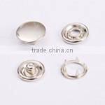 Metal Silver Ring Snap Button