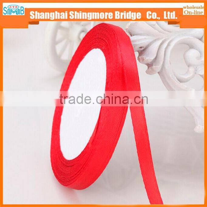 Textile factory hot wholesale satin ribbon for garment accessories, and gift packing