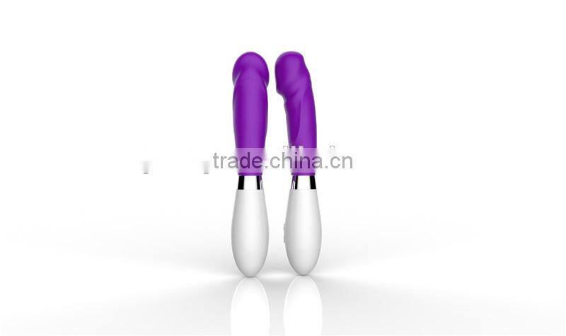 Silicone 10 Speeds Vibrating G Spot Vagina and Clitoris Sex Toy Women Electric Dildo Vibrator