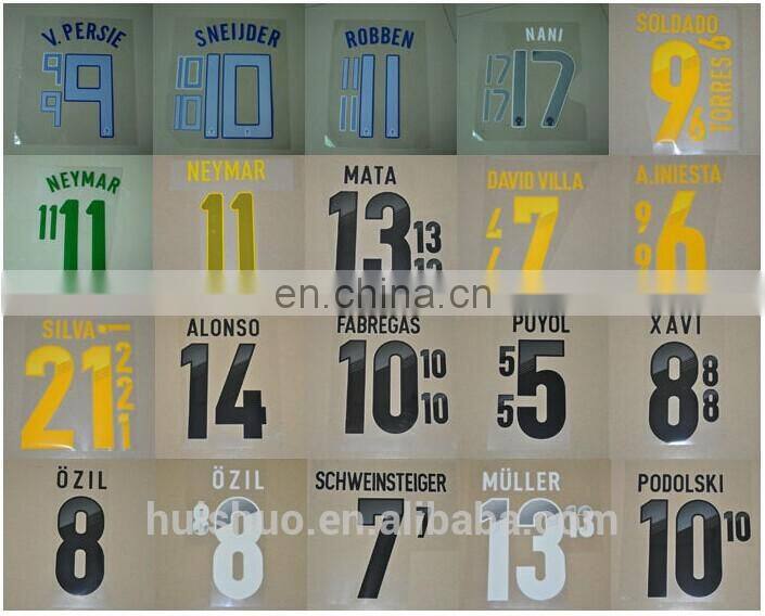 Soccer heat transfer numbers custom sublimation heat transfer paper