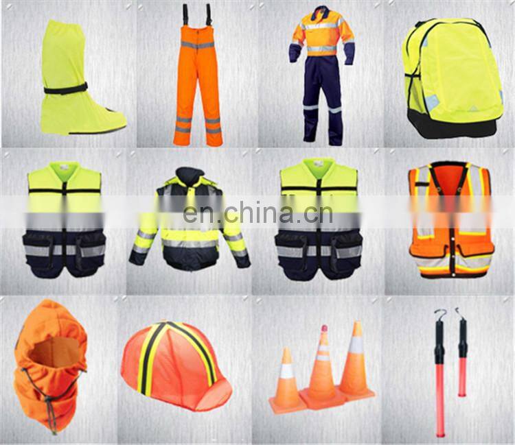 100%Polyester Fluorescent Orange Cheap Workear Mesh Vest with ID Pocket