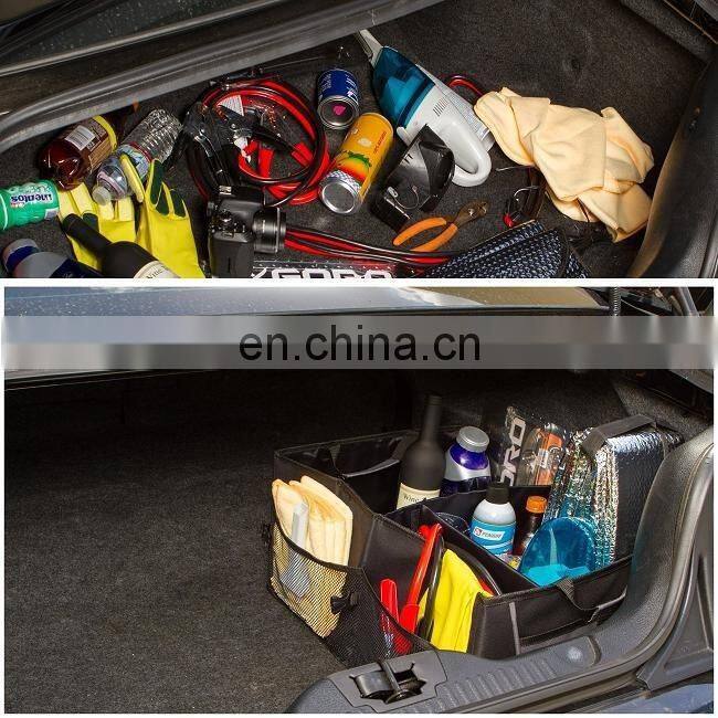 Black Polyester Truck backseat car organizer for family