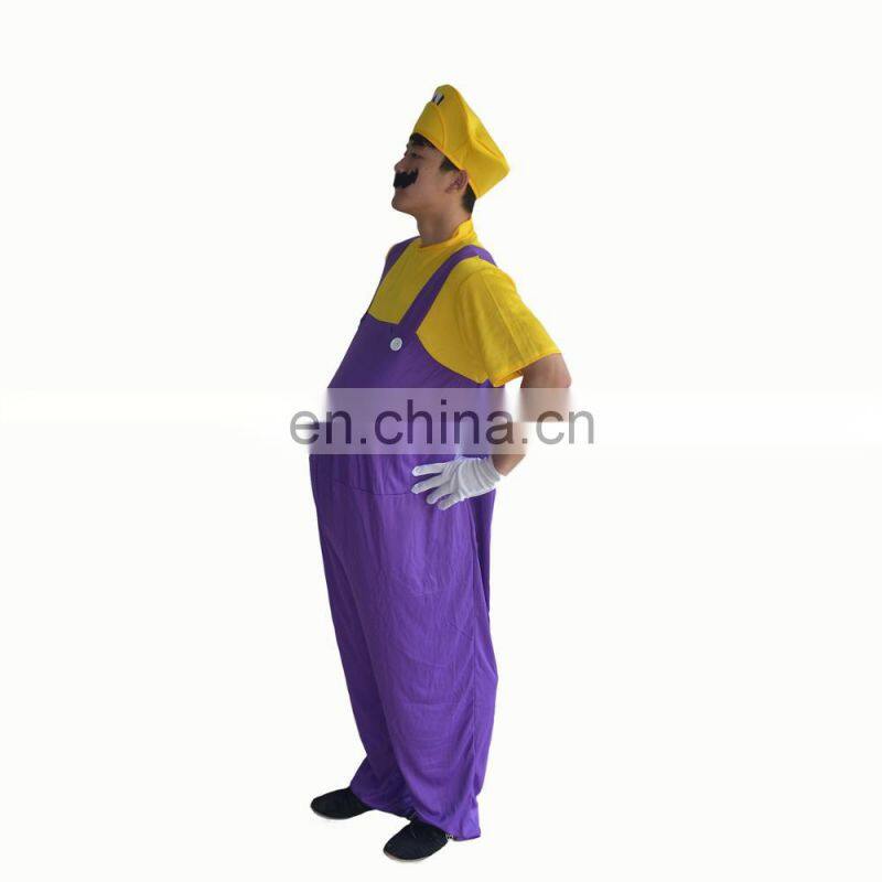 2017 hot wholesale funny halloween costumes cosplay super mario brother costumes for adult MFJ-0076