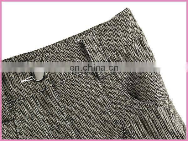 OEM exported NA back belt waisted middle skirt OL skirt