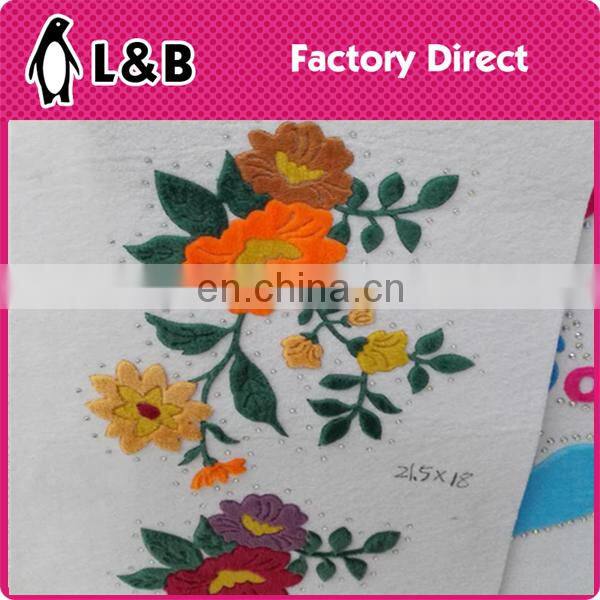 High quality wholesale new design decoration patch hot fix flower motif