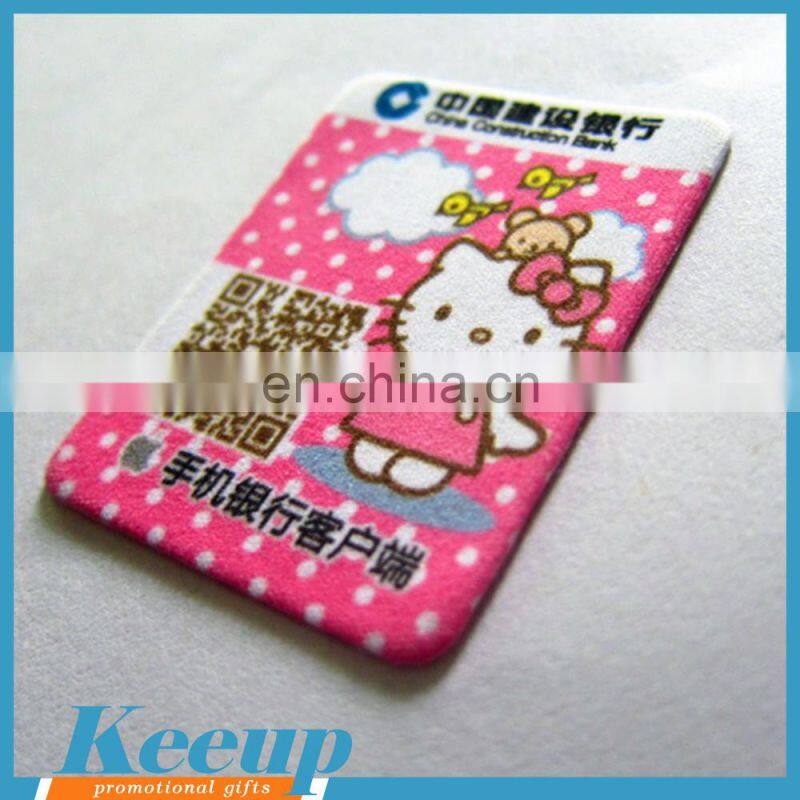 Hot product for 2017 microfiber sticker smartphone screen cleaner