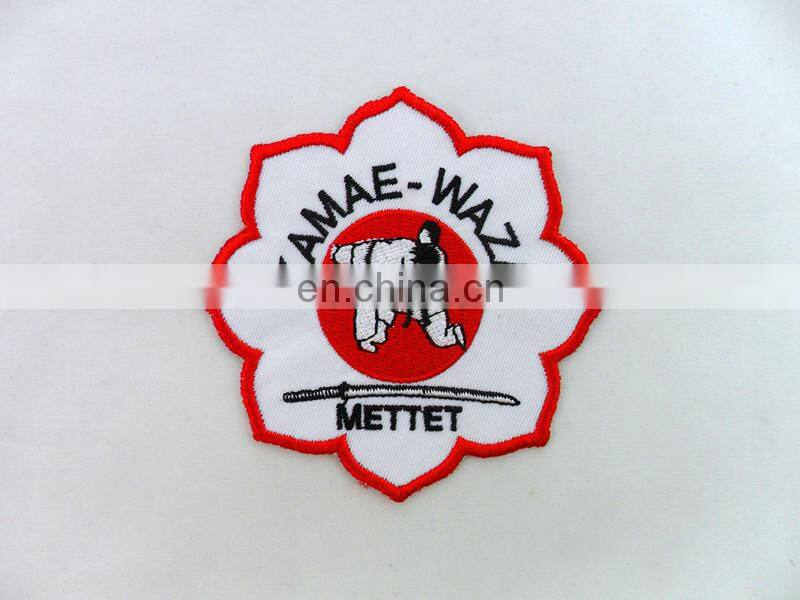 customized judo club embroidery badges/patch