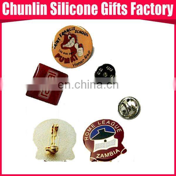 shape animal badge/Pins with rubber cap