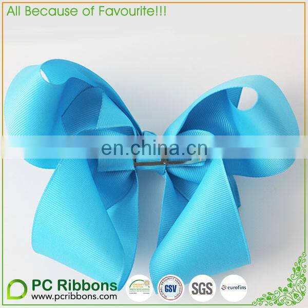 6 inch big ribbon hair bows