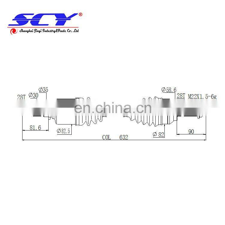 CV Half Shaft Assembly Suitable for Mazda3 Mazda5 04-08